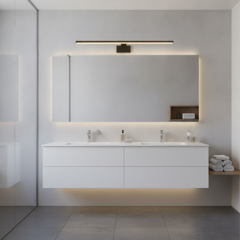 Aluminium Wall Light 800mm for Bathroom Use