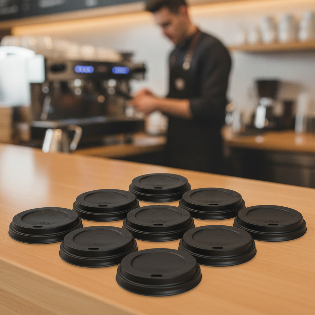 Polystyrene Coffee Cup Lids for Hot Drinks (Pack of 1000)
