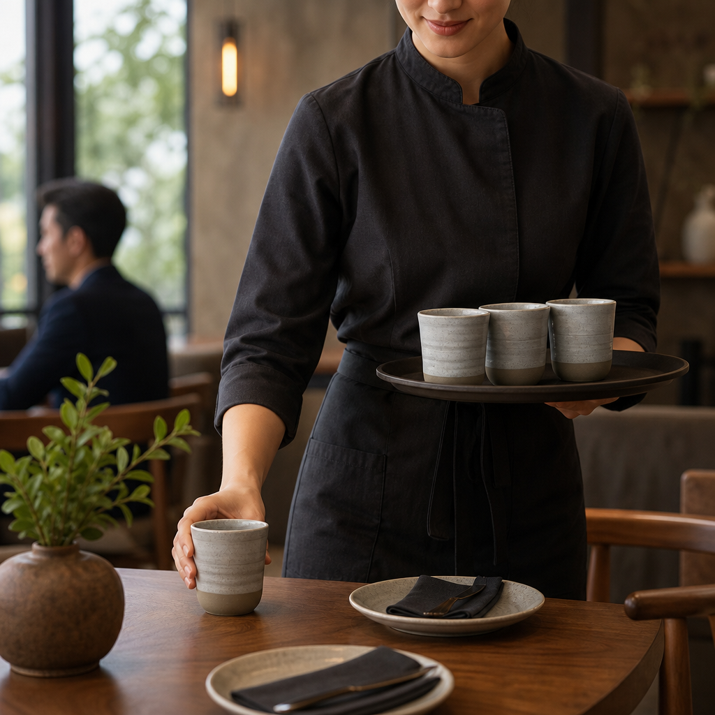 Handless Cups 142ml Vitrified Stoneware for Stylish Serving (Pack of 24)