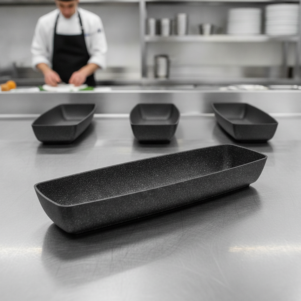 Aluminium Non-Stick Bowl GN 2/4 530x162mm for Catering Displays