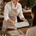 Vitrified Stoneware Natural Trays 343x173mm for Serving (Pack of 6)