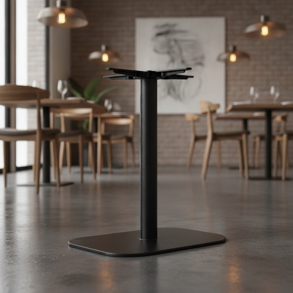 Black Cast Iron Table Base 720mm for Cafés & Restaurants