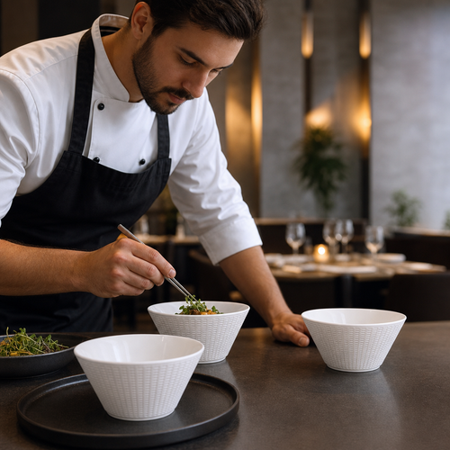Bowls 160mm Porcelain for Elegant Table Settings (Pack of 12)