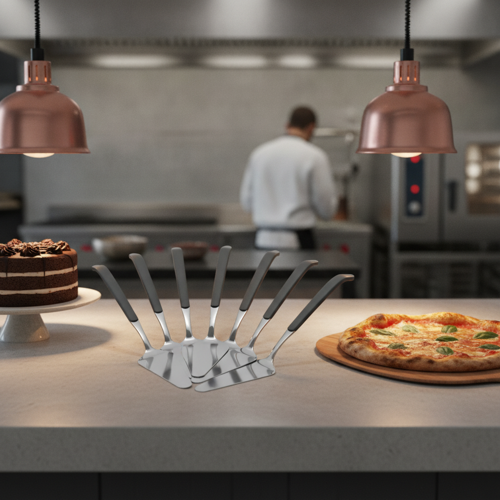 18/10 Stainless Steel Cake and Pizza Server for Catering (Pack of 6)