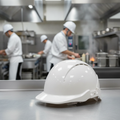 ABS Safety Helmet with Vented Design for Busy Kitchens