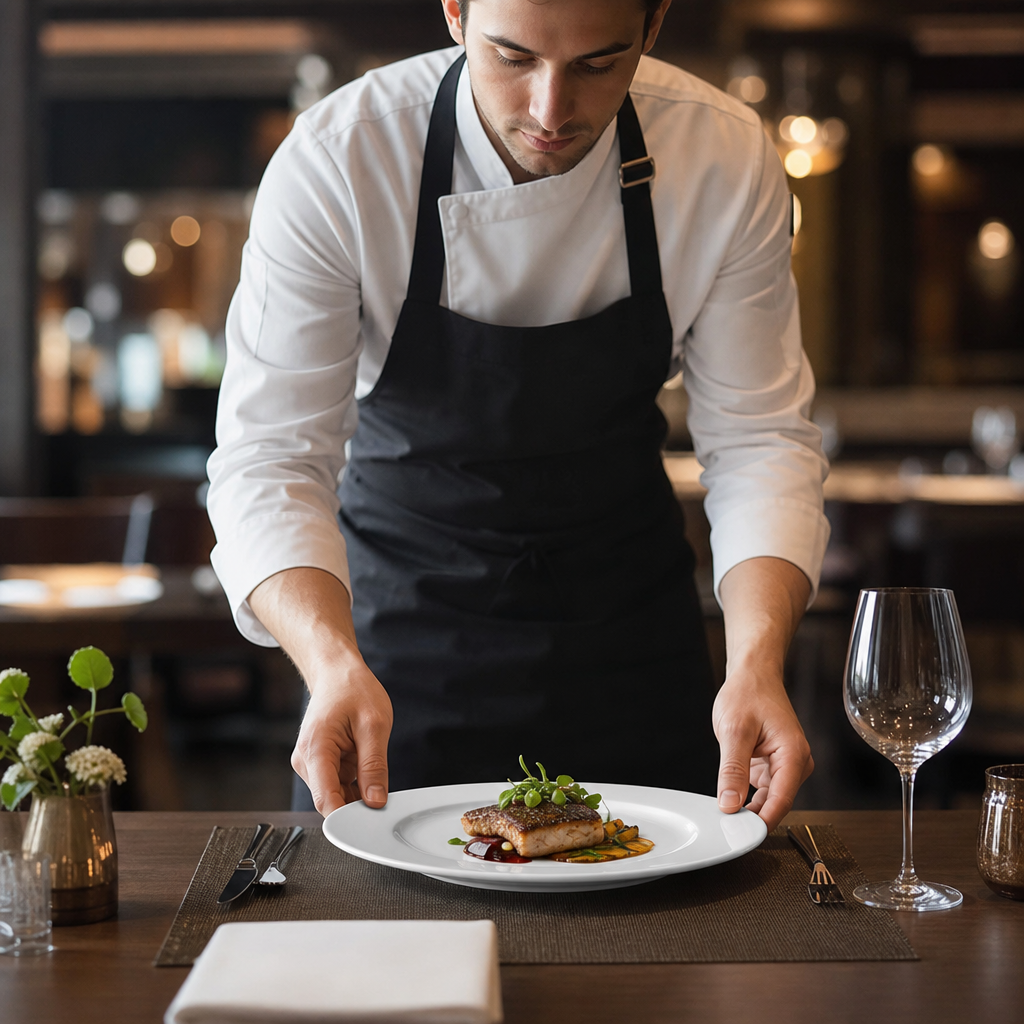 Wide Rimmed Plates 230mm Porcelain for Commercial Catering (Pack of 12)