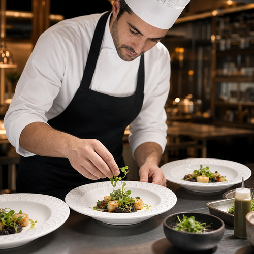 Bowls 240mm Porcelain for Professional Catering (Pack of 12)