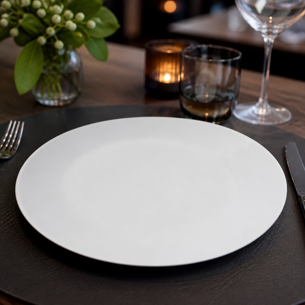 Coupe Plates 210mm White Porcelain for Elegant Dining (Pack of 12)