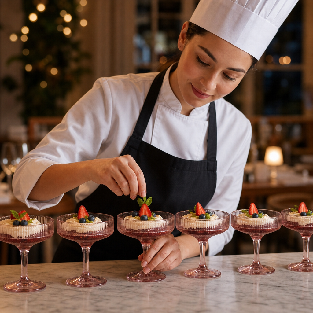Glass Dessert Dishes 350ml for Elegant Dessert Presentation (Pack of 6)