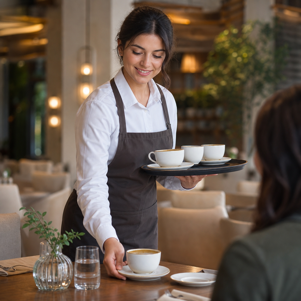 Cups and Saucers 230ml Porcelain for Home Dining (Pack of 6)