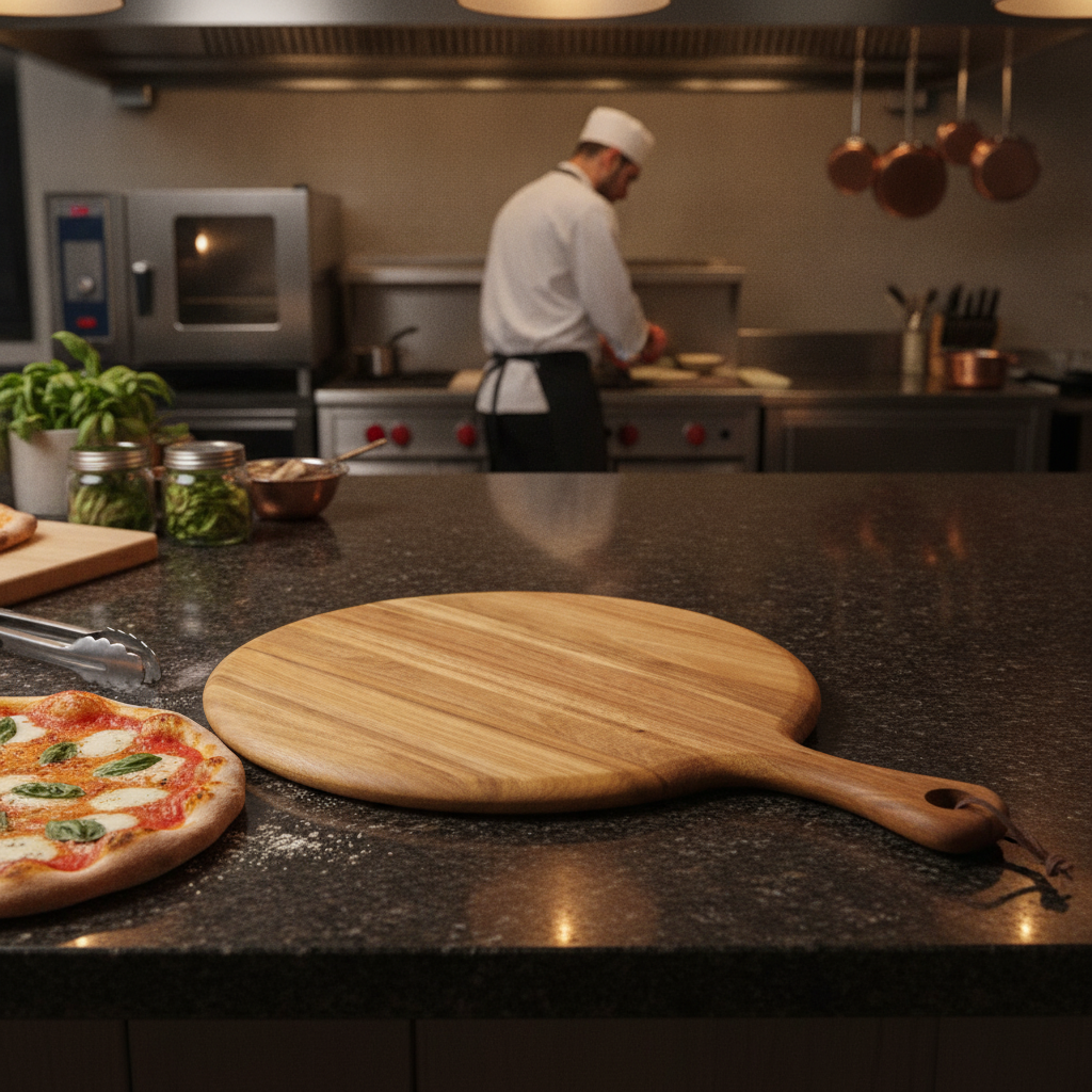 Wood Round Pizza Paddle Board 330mm for Home & Office