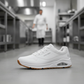 Rubber White UNO Trainers for Work and Everyday Use