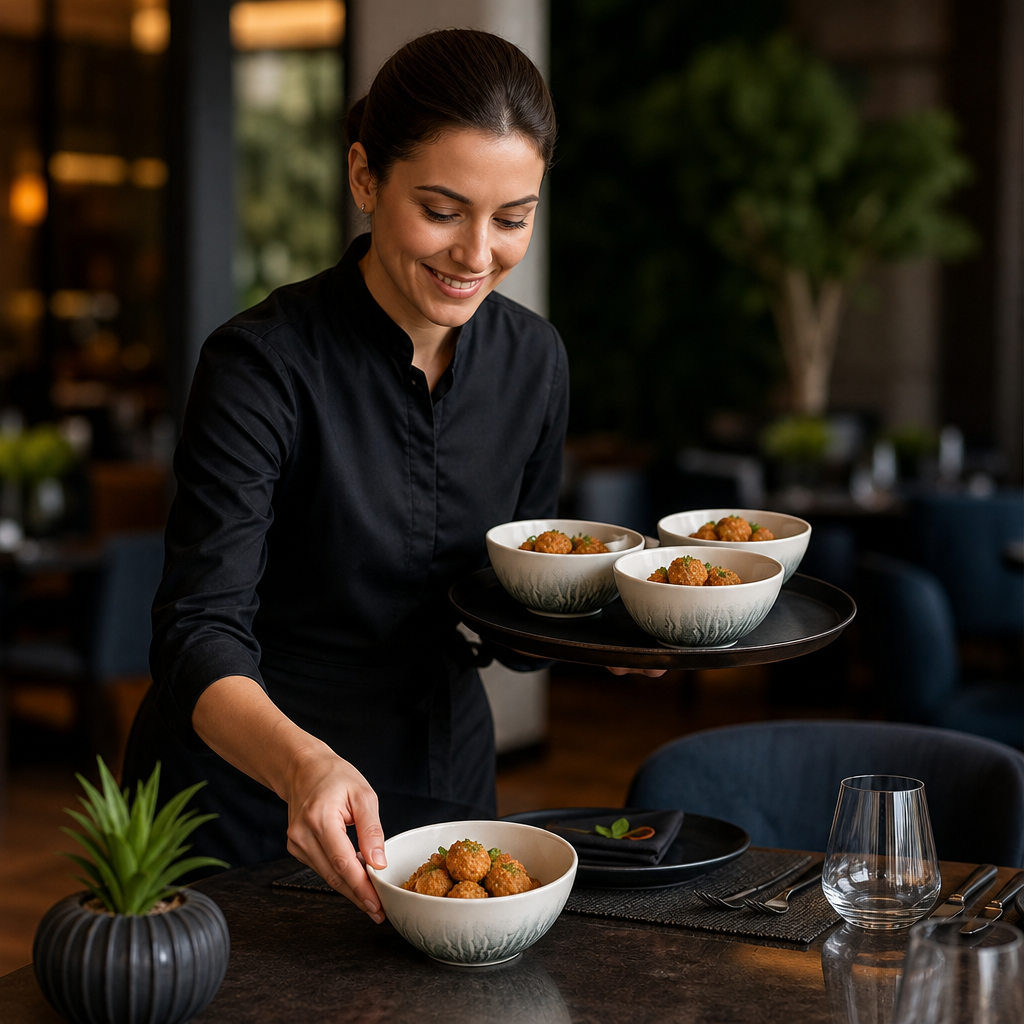 Snack Bowls 130mm Black Vitrified Ceramic for Modern Hospitality (Pack of 12)