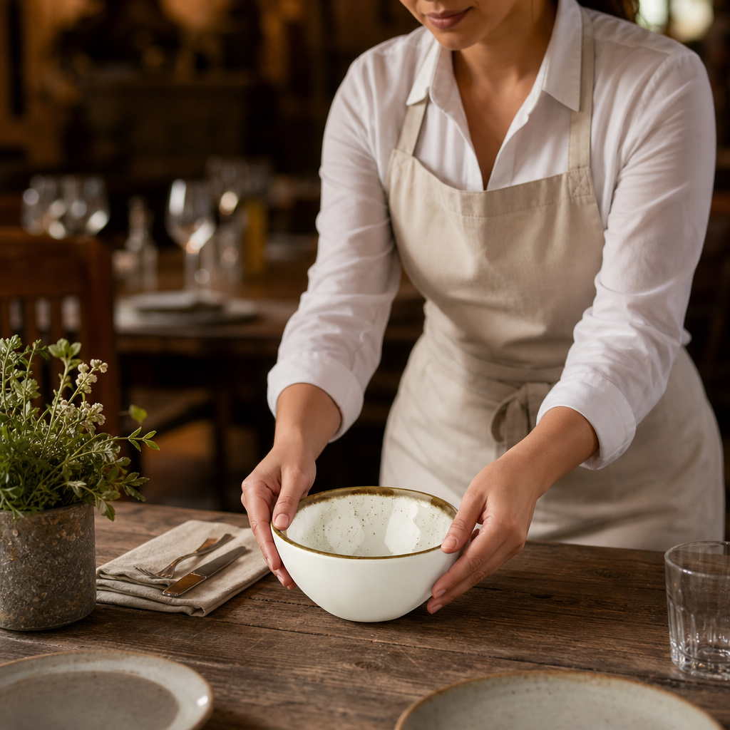Art Bowl 120mm Melamine for Rustic Table Settings