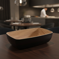 Melamine Black and Brown Bowl 265mm for Sharing Platters