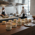 Porcelain Bowls Sand 60mm for Buffet Displays (Pack of 12)