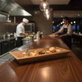 Acacia Wood Rectangular Tray 380x180mm for Serving Food