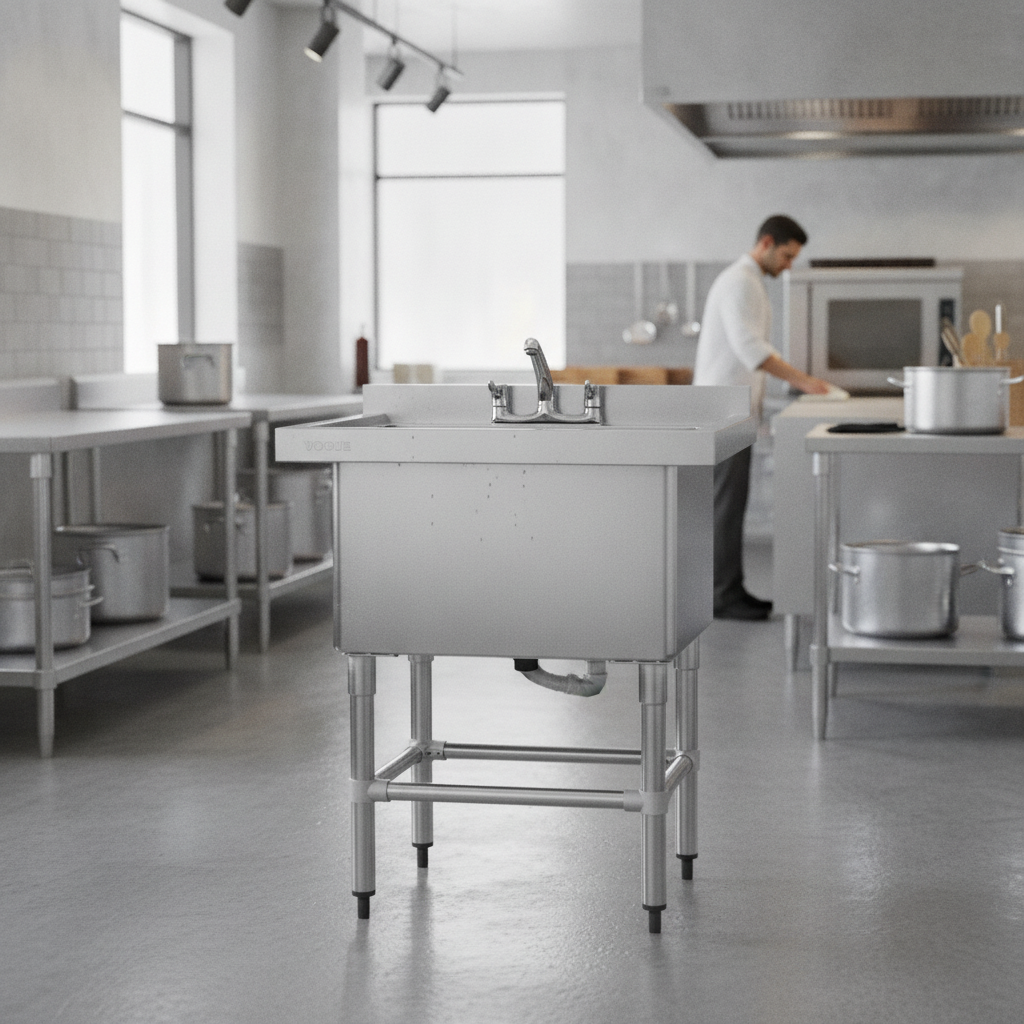 Stainless Steel Deep Pot Sink 100L for Efficient Cleaning