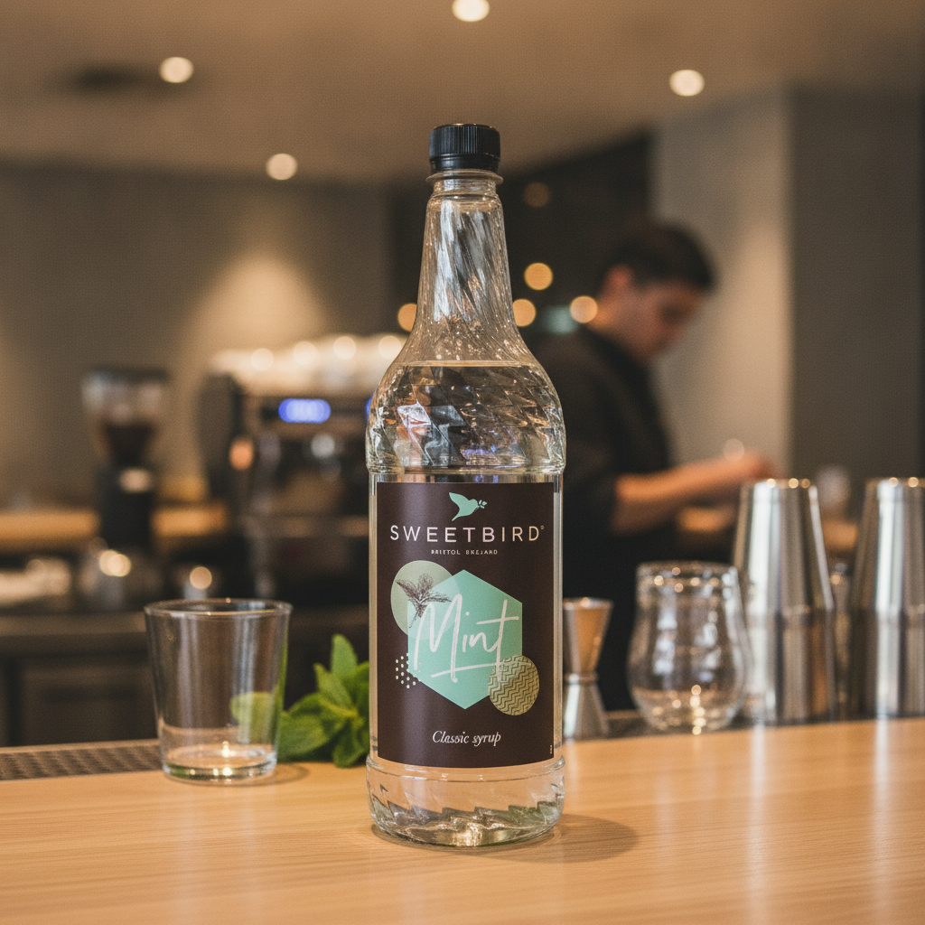 Green Mint Syrup 1L for Refreshing Beverages