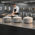 Alumina Vitrified Ceramic Casserole 2L for Catering (Pack of 3)
