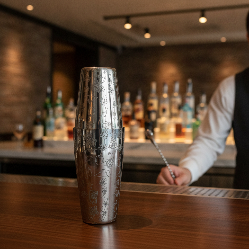 Stainless Steel Boston Cocktail Shaker 273mm for Bartending