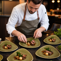 Olive Triangle Plates inch 9 Vitrified Porcelain for Elegant Dining (Pack of 12)