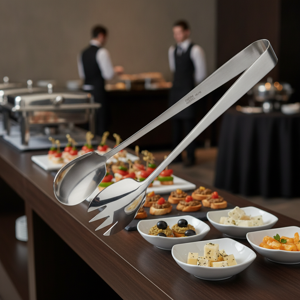 Stainless Steel Appetiser Tongs 200mm for Buffets & Banquets