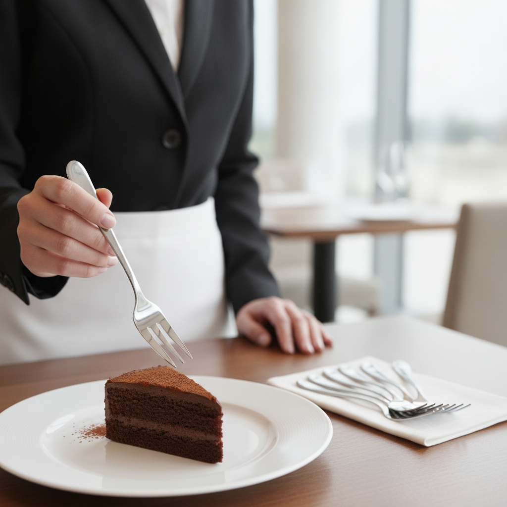 Stainless Steel Cake Forks for Elegant Table Settings (Pack of 12)