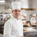Polycotton White Chef's Hat for Busy Kitchens