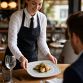 Grey Square Plates 252mm Charcoal Porcelain for Dining (Pack of 12)