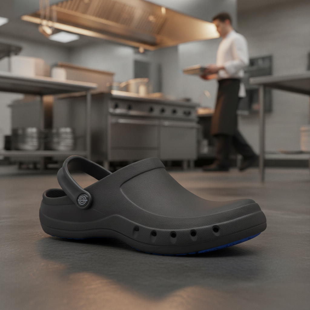 EVA Black Chef Clogs for Comfort in the Kitchen