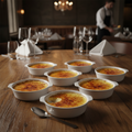 Porcelain Crème Brûlée Dishes 240ml for Serving Desserts (Pack of 6)