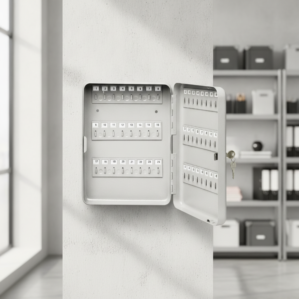 Steel Key Box with 48 Key Capacity for Offices & Facilities