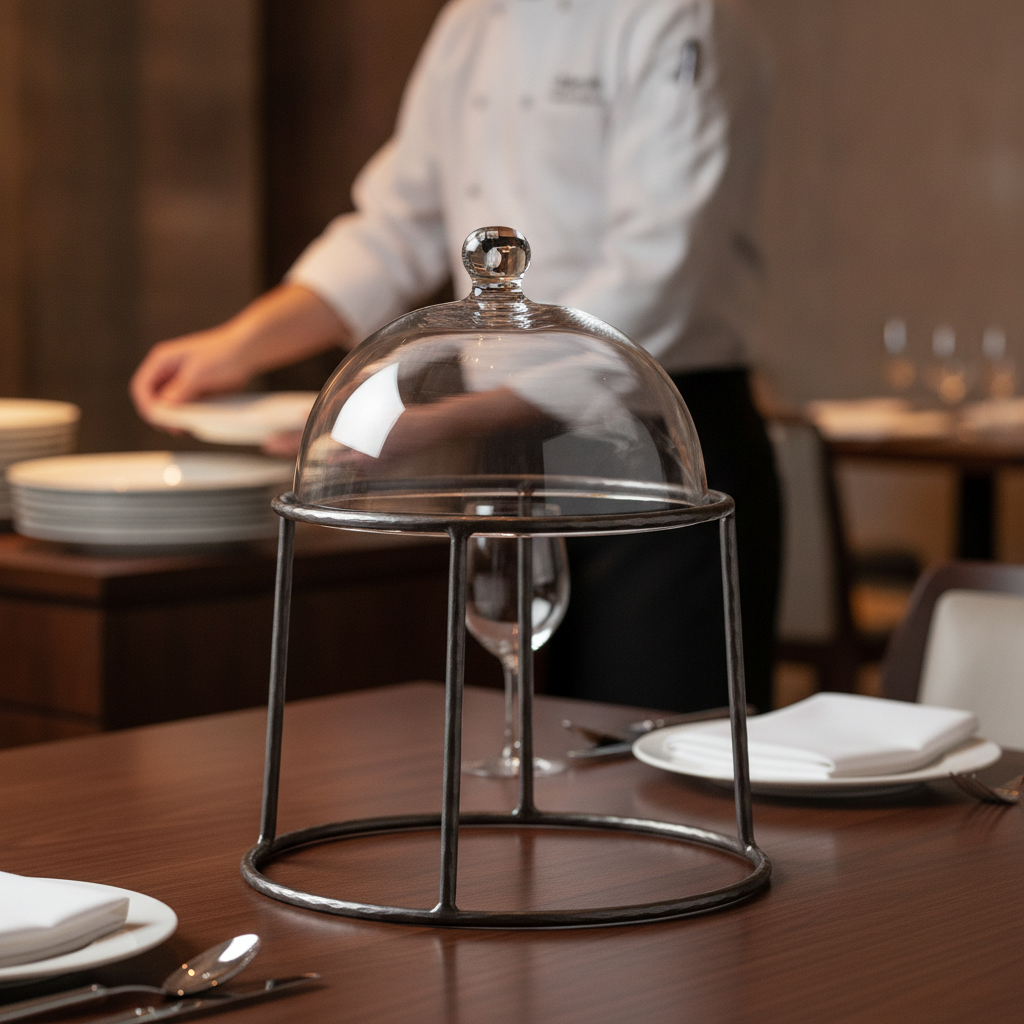 Stainless Steel Seafood Tower Stand 195mm for Elegant Serving