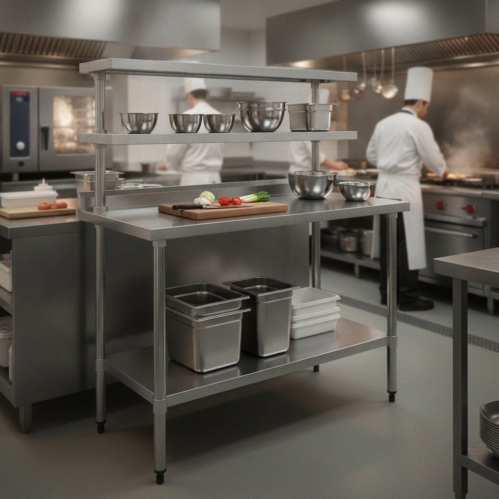 Stainless Steel Prep Station 1800x600mm for Commercial Kitchens