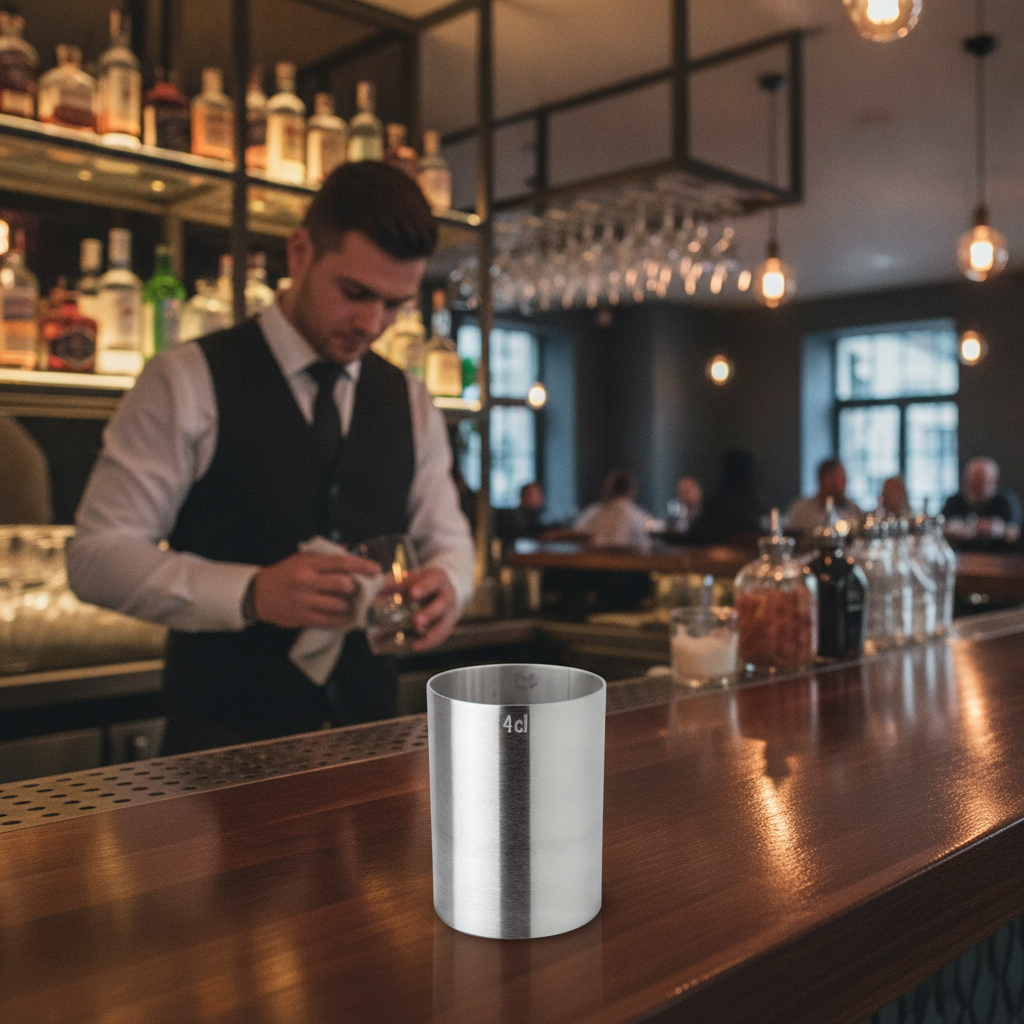 Stainless Steel Thimble Measure 40ml for Bars & Pubs