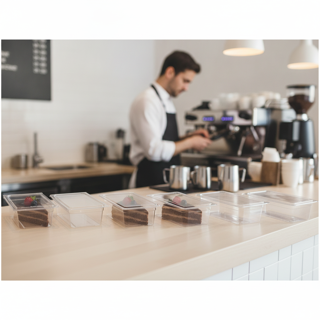 Clear rPET Gateaux Slice Boxes 120ml for Bakeries & Cafés (Pack of 500)