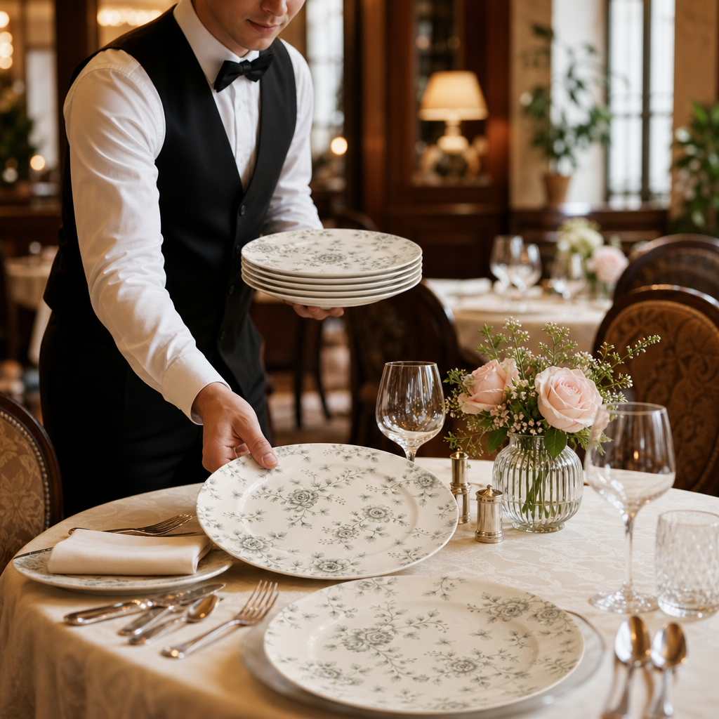 Plates 276mm Porcelain for Dining (Pack of 6)