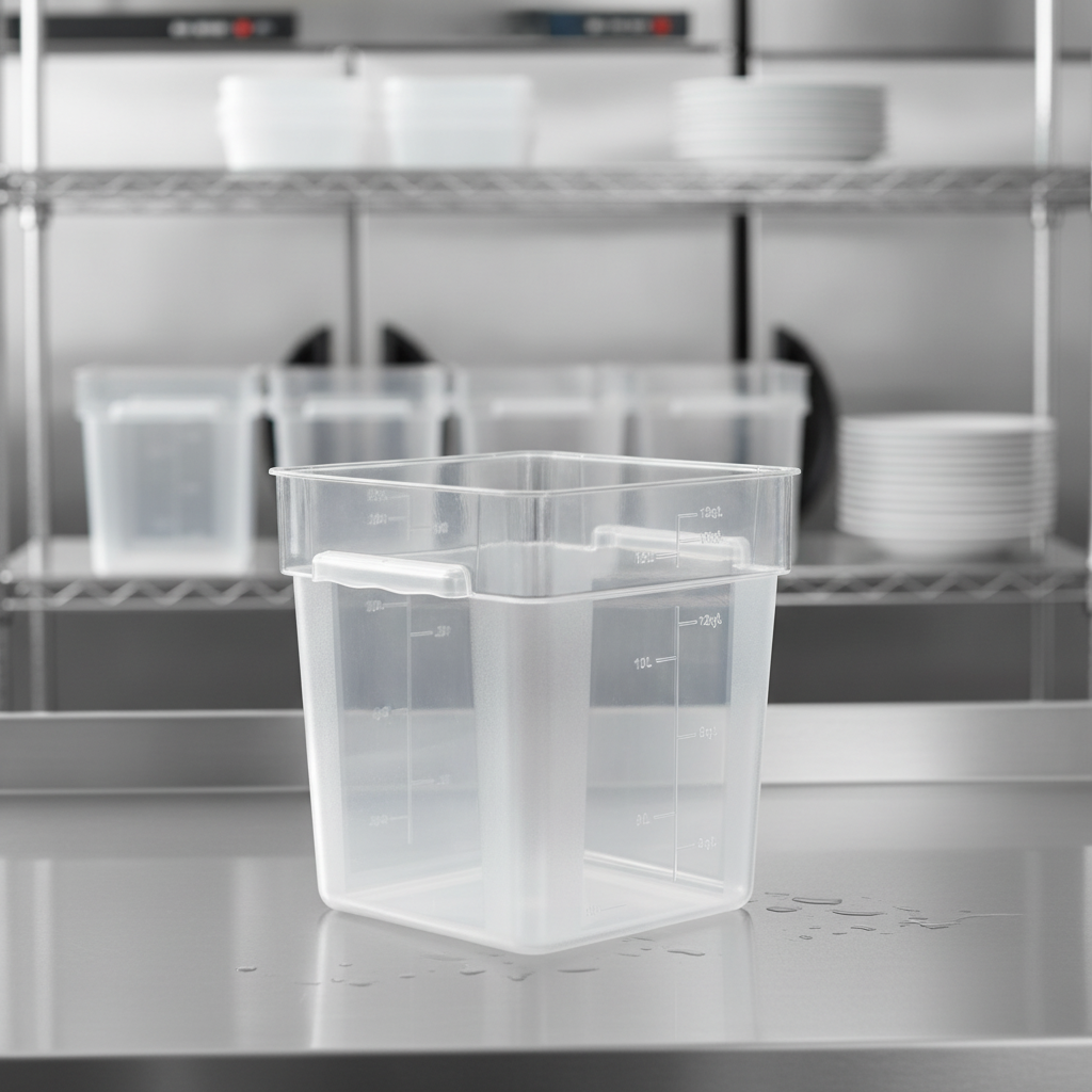 ABS Square Storage Container 15L for Professional Kitchens