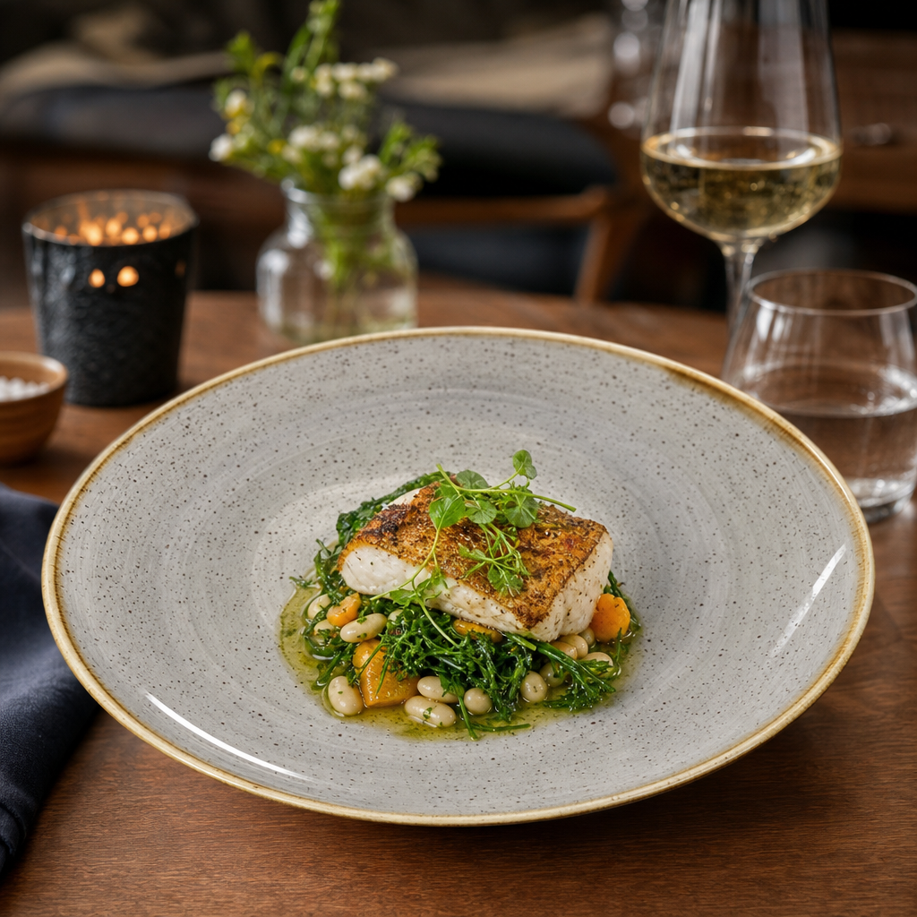Stonecast Round Dishes in Peppercorn Grey for Elegant Dining