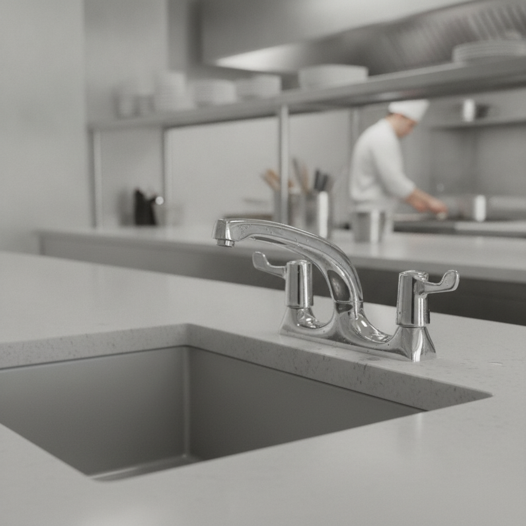 Chrome Plated Mixer Tap with Swivel Spout for Small Sinks