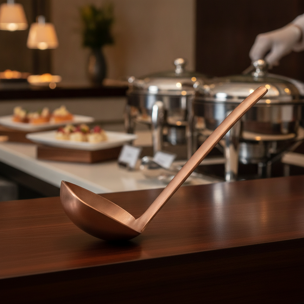 Vintage Look Stainless Steel Spoon 125mm for Buffets & Catering