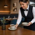 Vitrified Pier Saucers 154mm China for Coffee Service (Pack of 12)