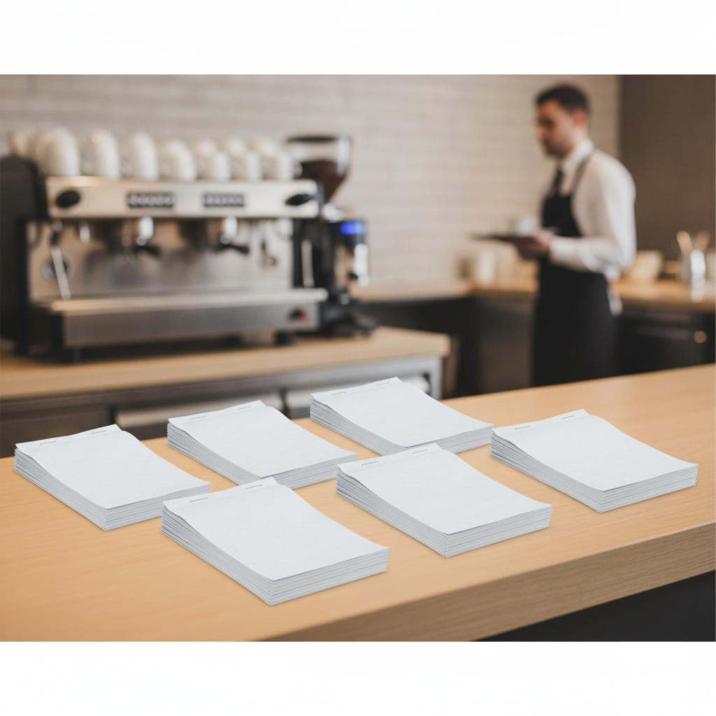 Paper Restaurant Waiter Pads for Organised Order Taking (Pack of 50)