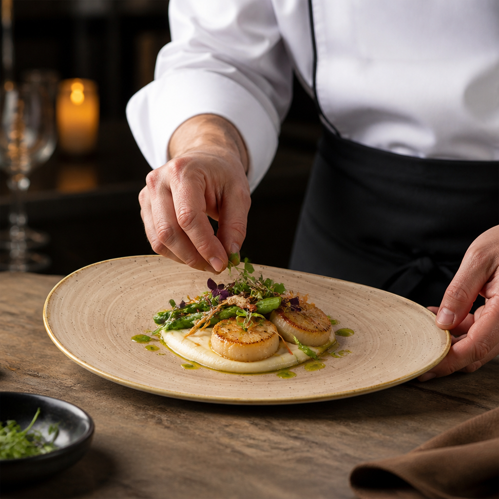Platters 345x235mm Vitrified Ceramic for Food Presentation (Pack of 6)