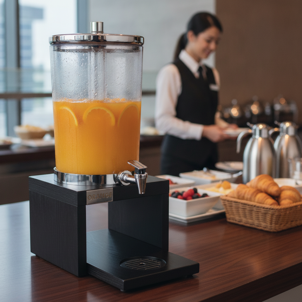Plastic Juice Dispenser 6L for Executive Breakfast Buffets