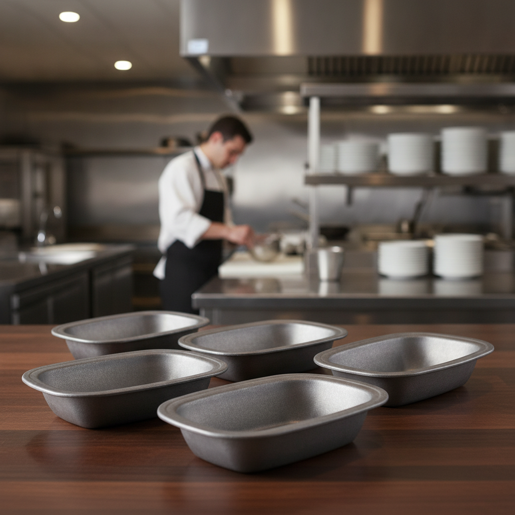 Stainless Steel Vintage Pie Dishes 200x140mm for Catering (Pack of 6)