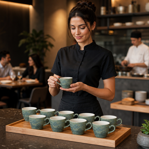 China Jade Cups 85ml for Showcasing Culinary Art (Pack of 12)