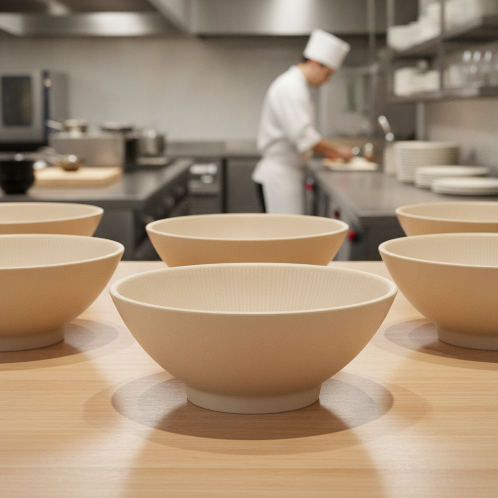 Melamine Round Serving Bowl 900ml for Buffets & Catering