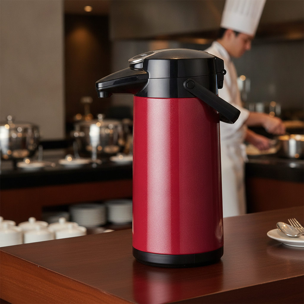 Stainless Steel Pump Action Airpot 2.2L for Meetings & Buffets